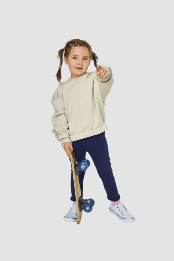 Girls Solid Sweater - Image 3